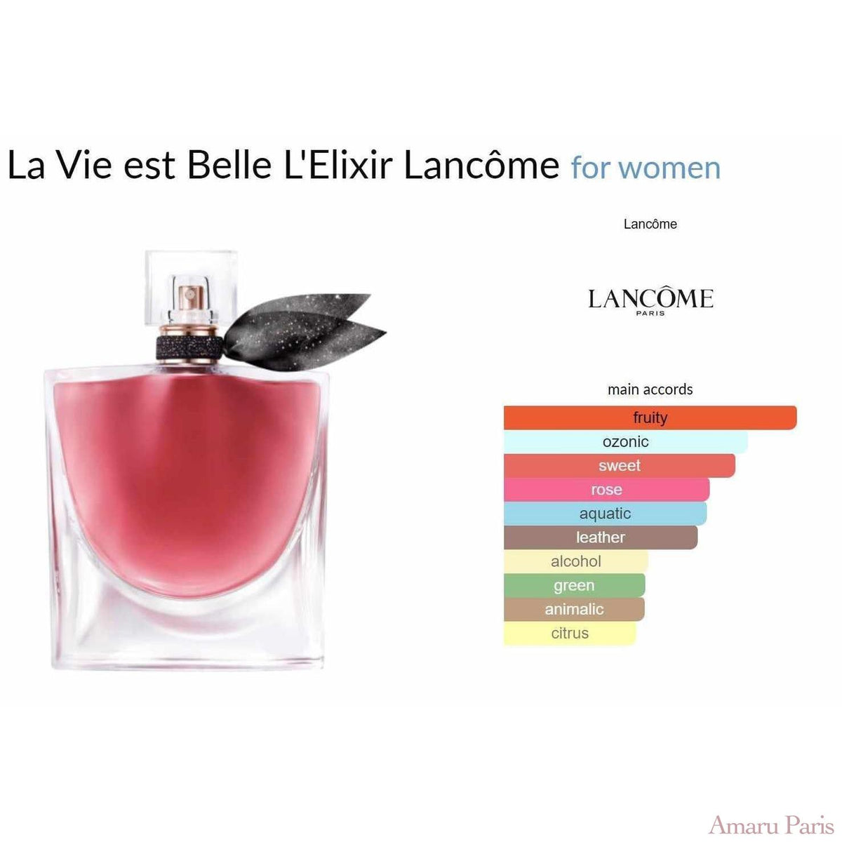 La Vie est Belle L'Elixir Lancôme for women - AmaruParis