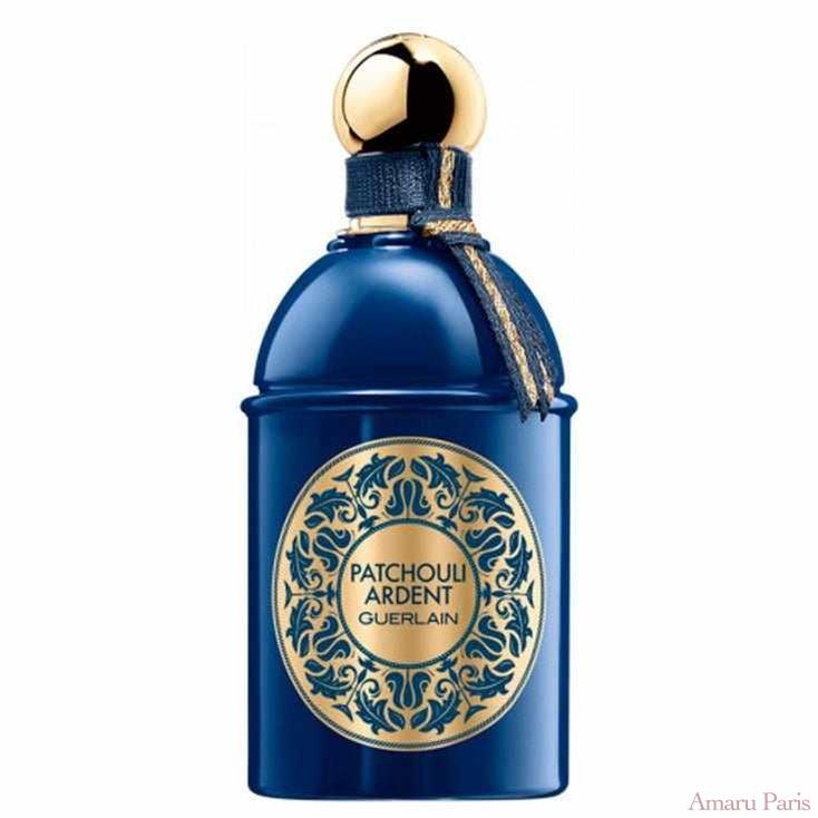 Les Absolus d'Orient Patchouli Ardent de Guerlain – flacon original et fiole décant Amaru Paris