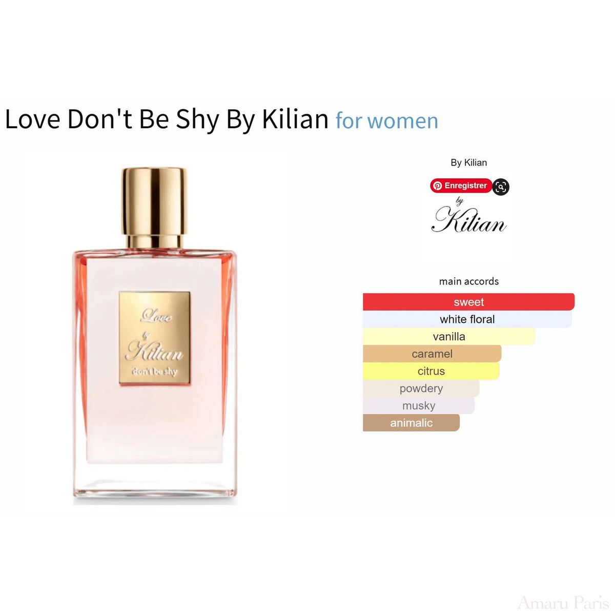 Love Don't Be Shy By Kilian for women Decant Fragrance Samples - ParfumAmaruParis