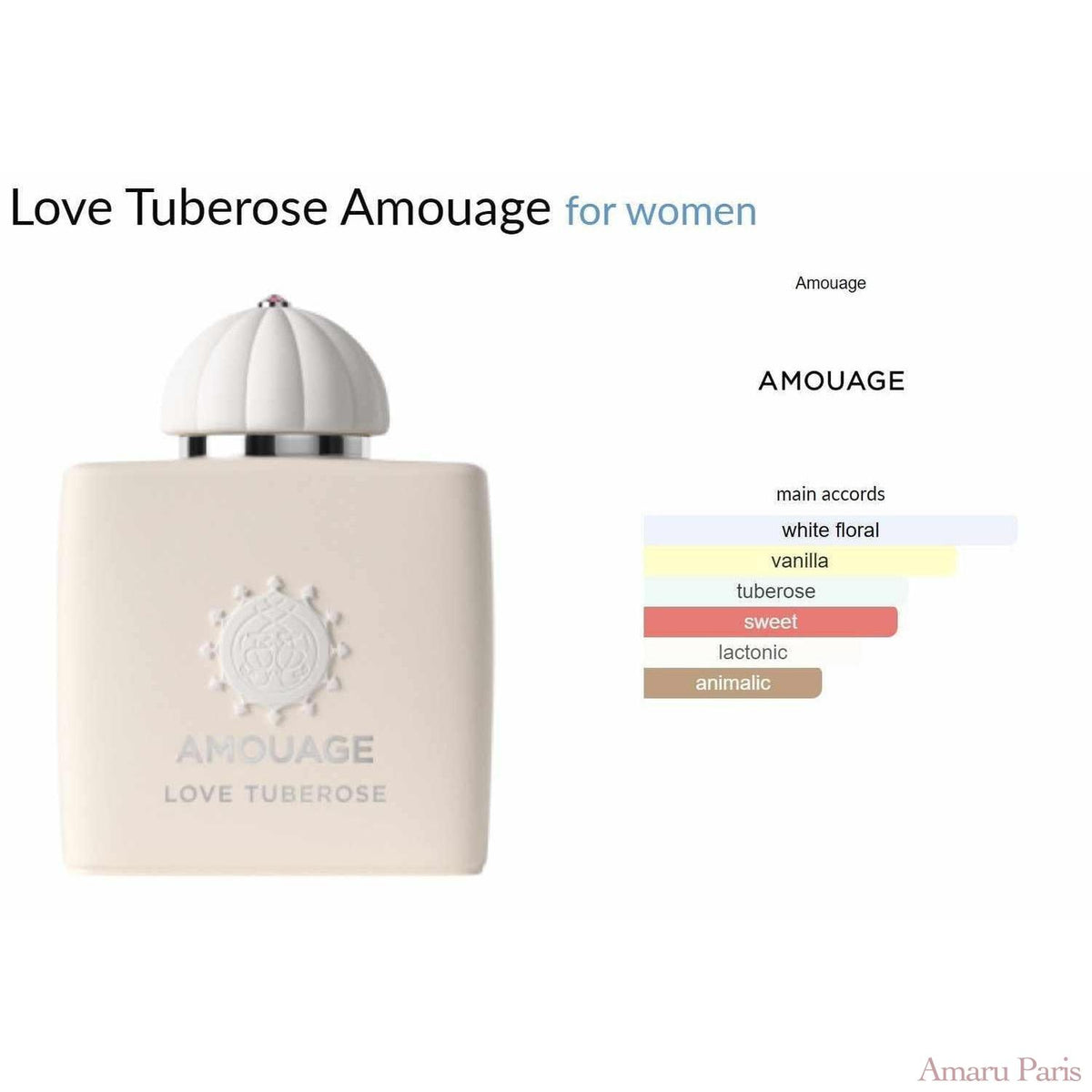 Love Tuberose Amouage for women - ParfumAmaruParis
