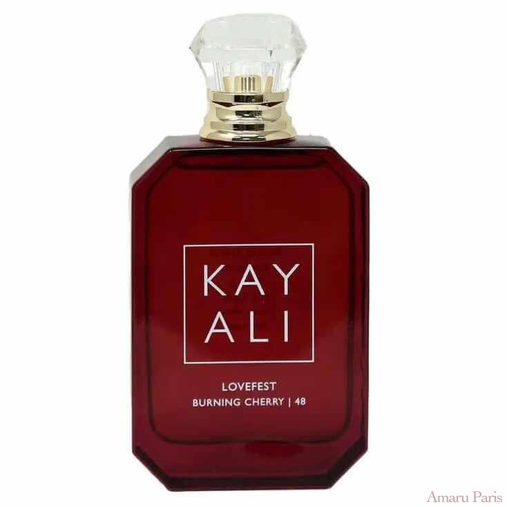 Lovefest Burning Cherry | 48 Eau de Parfum de Kayali – flacon original et fiole décant Amaru Paris