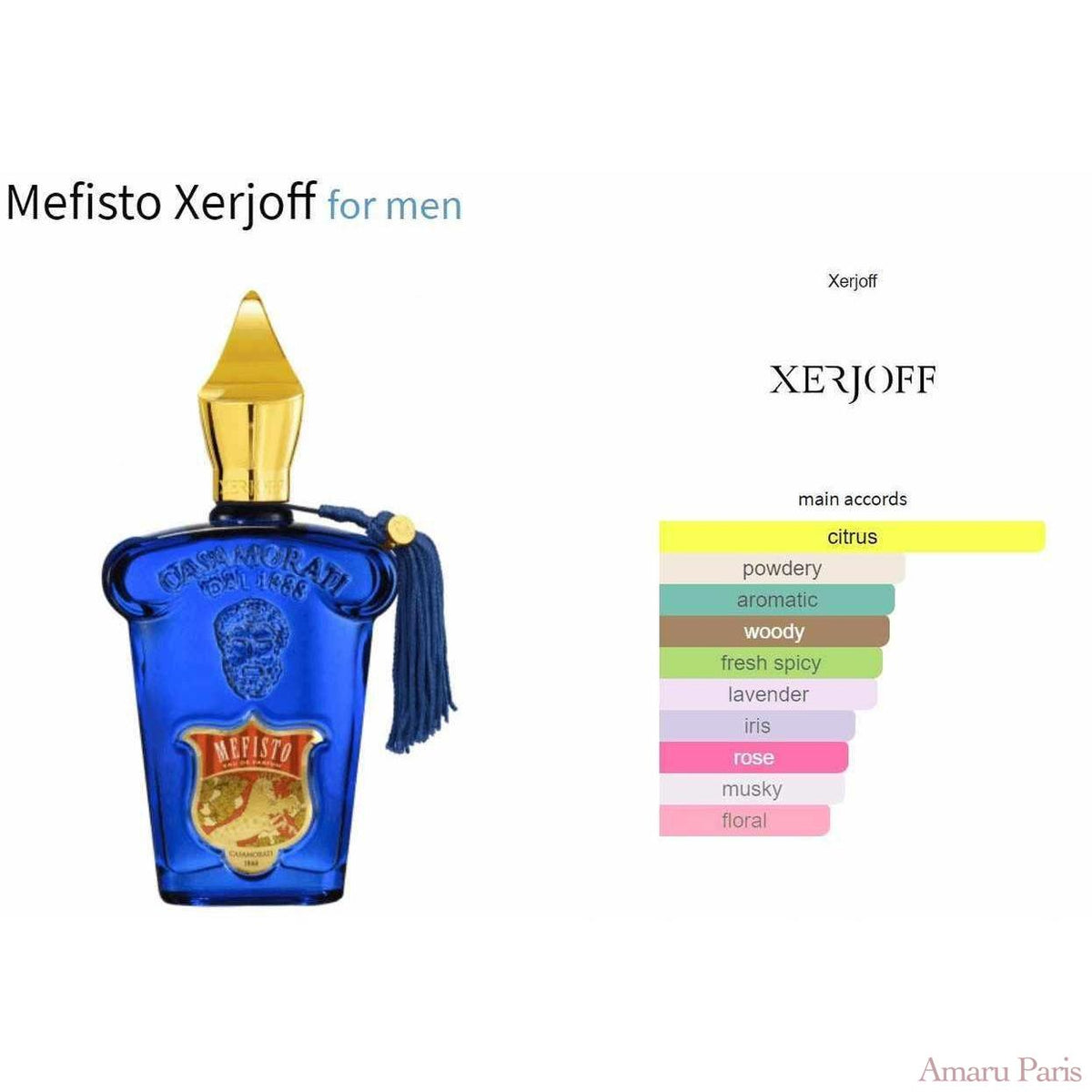 Mefisto Xerjoff for men Decant Fragrance Samples - ParfumAmaruParis