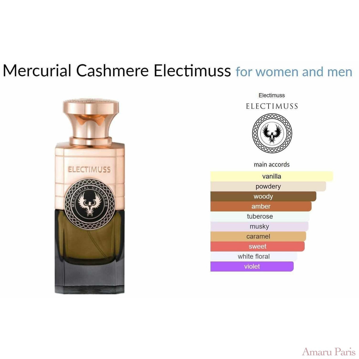 Mercurial Cashmere Electimuss for women and men - ParfumAmaruParis