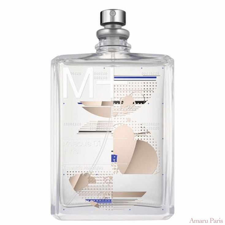 Molecule 01 + Iris d'Escentric Molecules – flacon original et fiole décant Amaru Paris