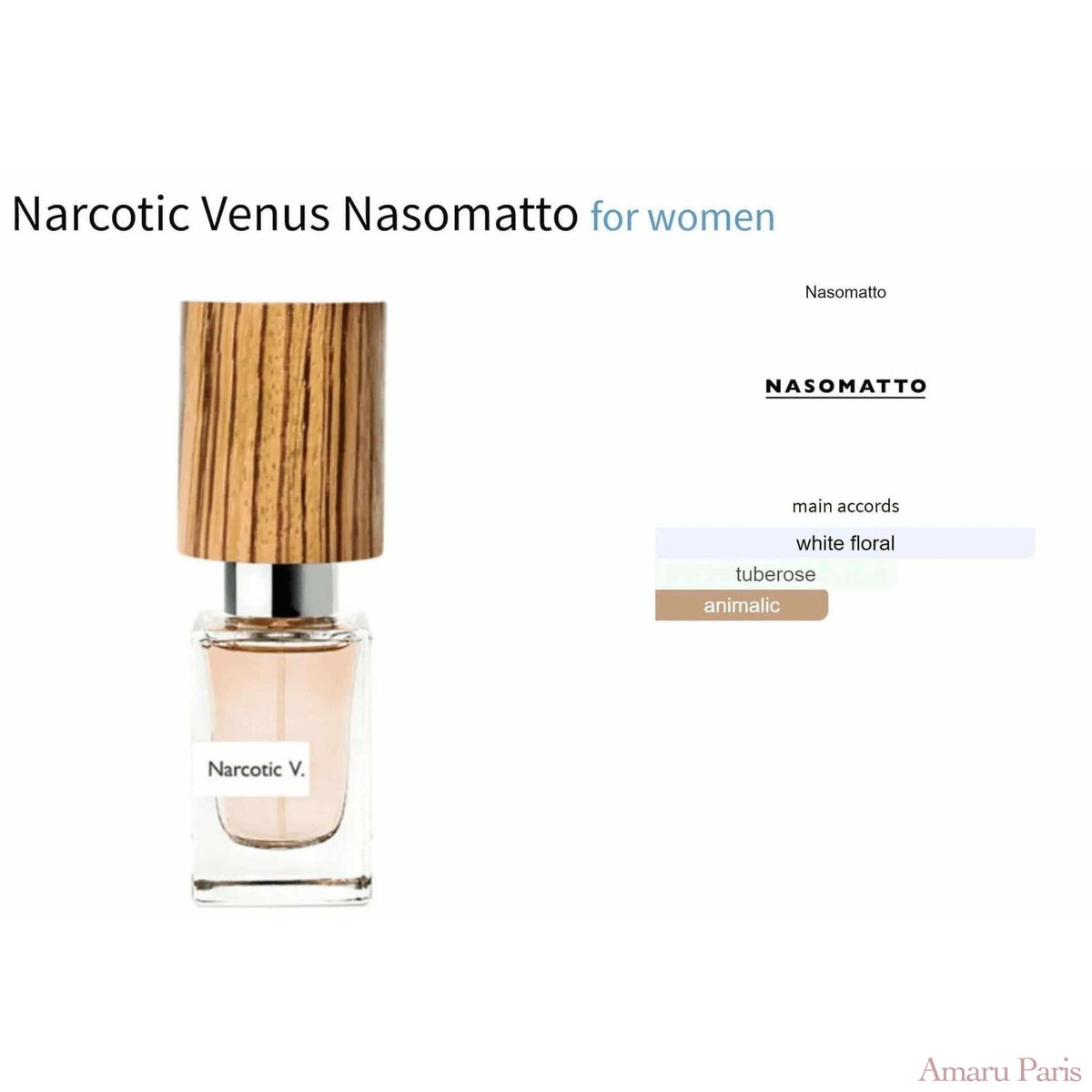 Narcotic Venus Nasomatto for women Decant Fragrance Samples - ParfumAmaruParis