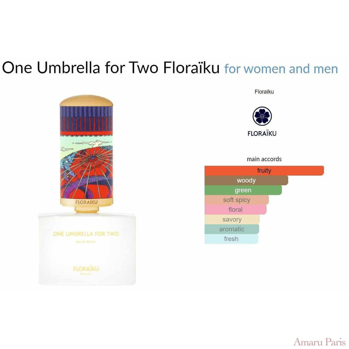 One Umbrella for Two Floraïku for women and men - ParfumAmaruParis