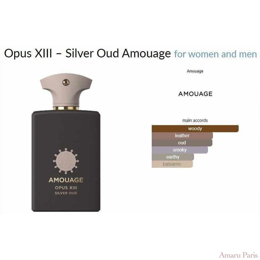 Opus XIII – Silver Oud Amouage for women and men - ParfumAmaruParis