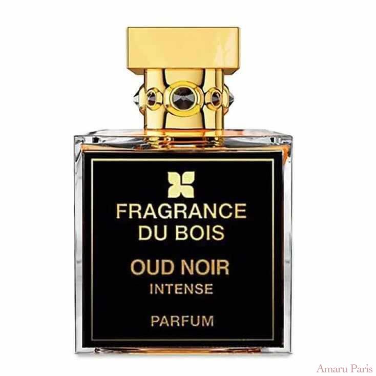 Oud Noir Intense de Fragrance du Bois – flacon original et fiole décant Amaru Paris