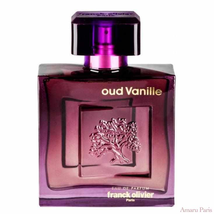 Oud Vanille de Franck Olivier – flacon original et fiole décant Amaru Paris