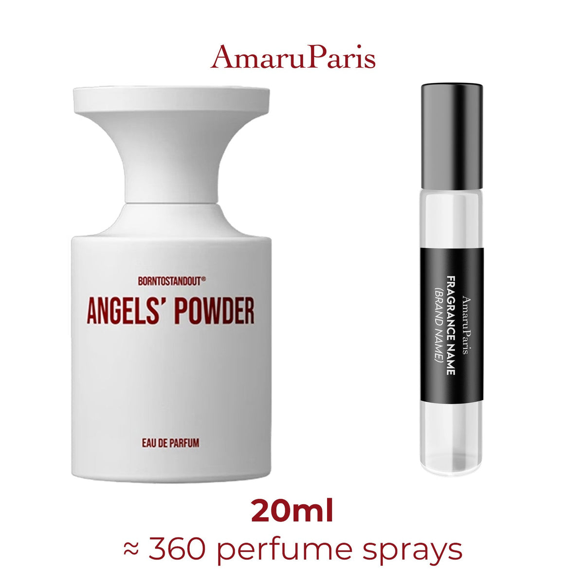 Parfum Angels' Powder BORNTOSTANDOUT unisexe - ParfumAmaruParis