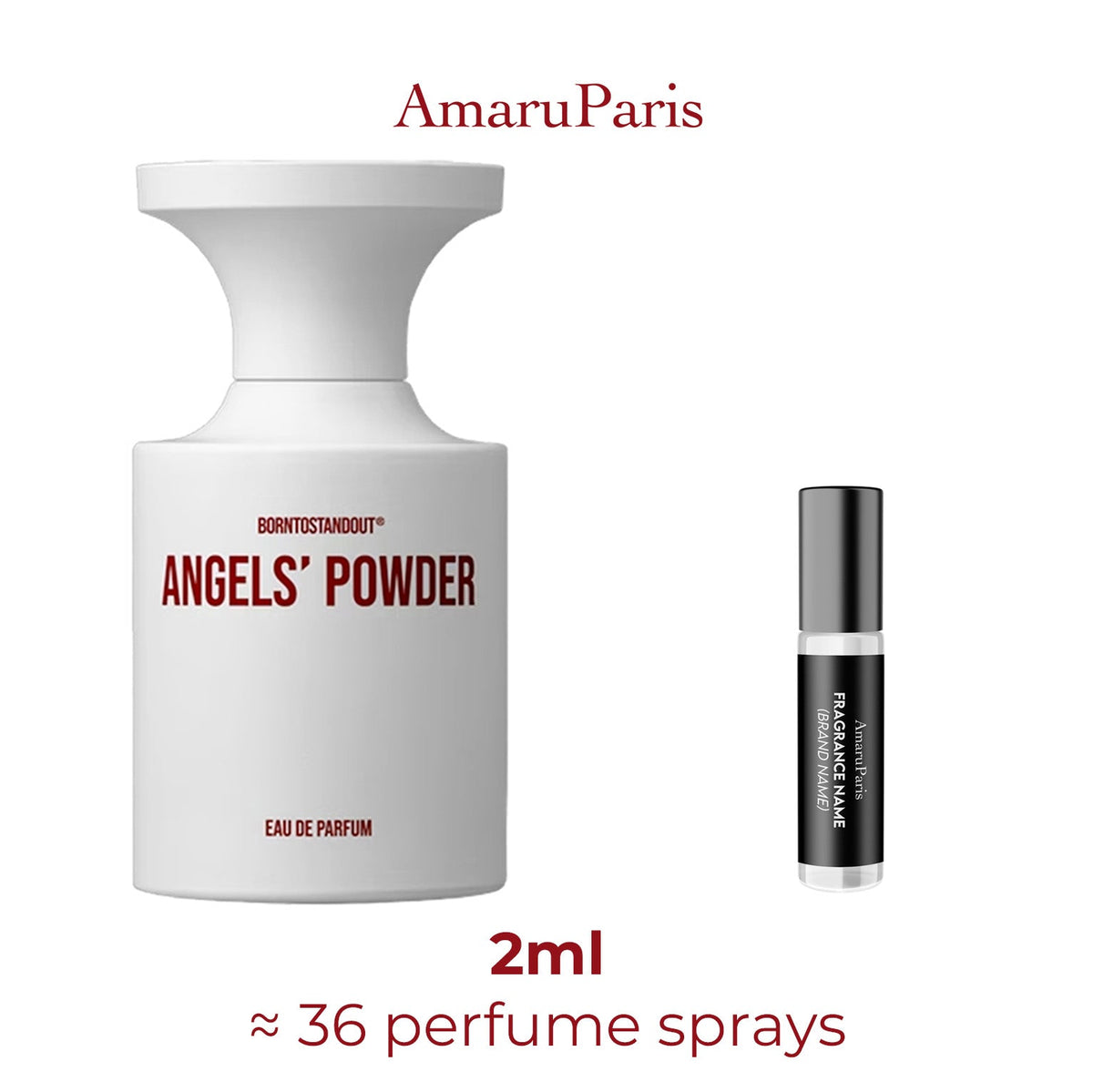 Parfum Angels' Powder BORNTOSTANDOUT unisexe - ParfumAmaruParis