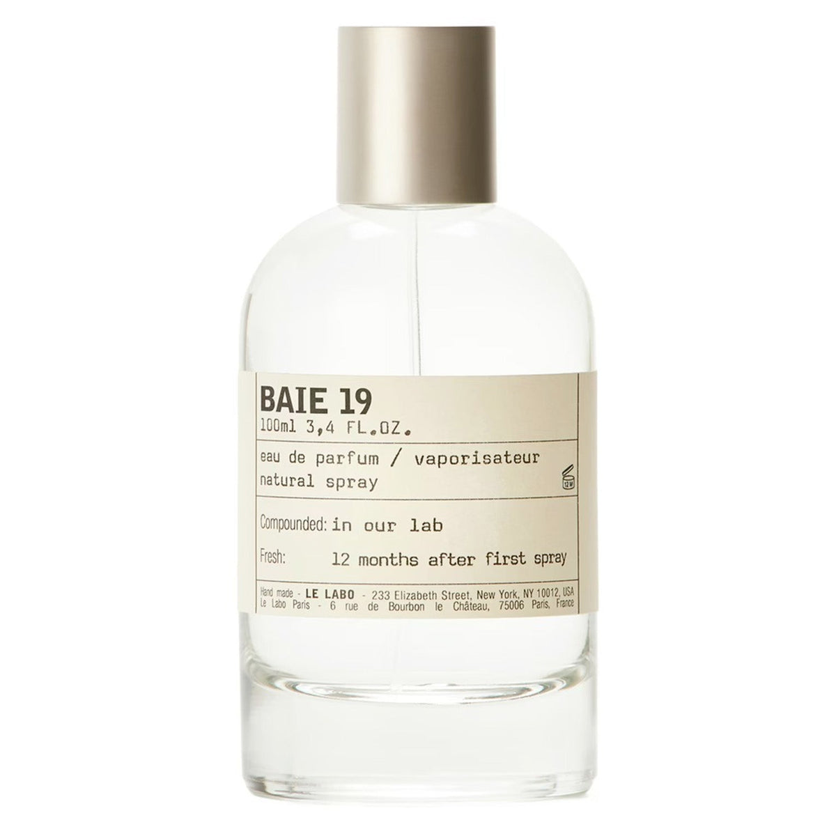 Baie 19 de Le Labo – flacon original et fiole décant Amaru Paris