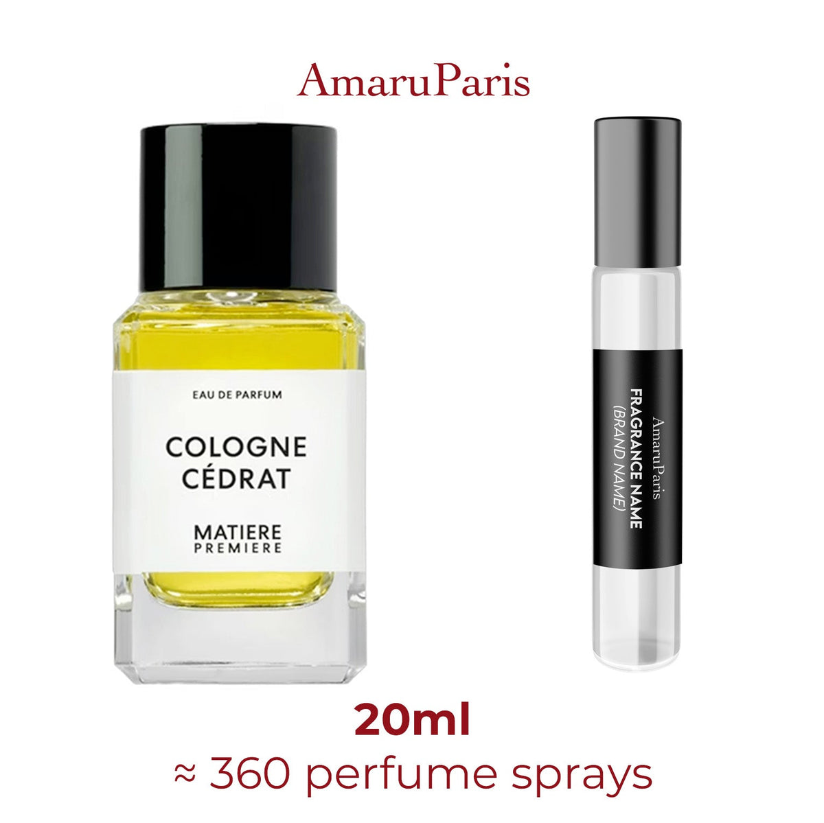 Parfum Cologne Cédrat Matière Première unisexe - ParfumAmaruParis