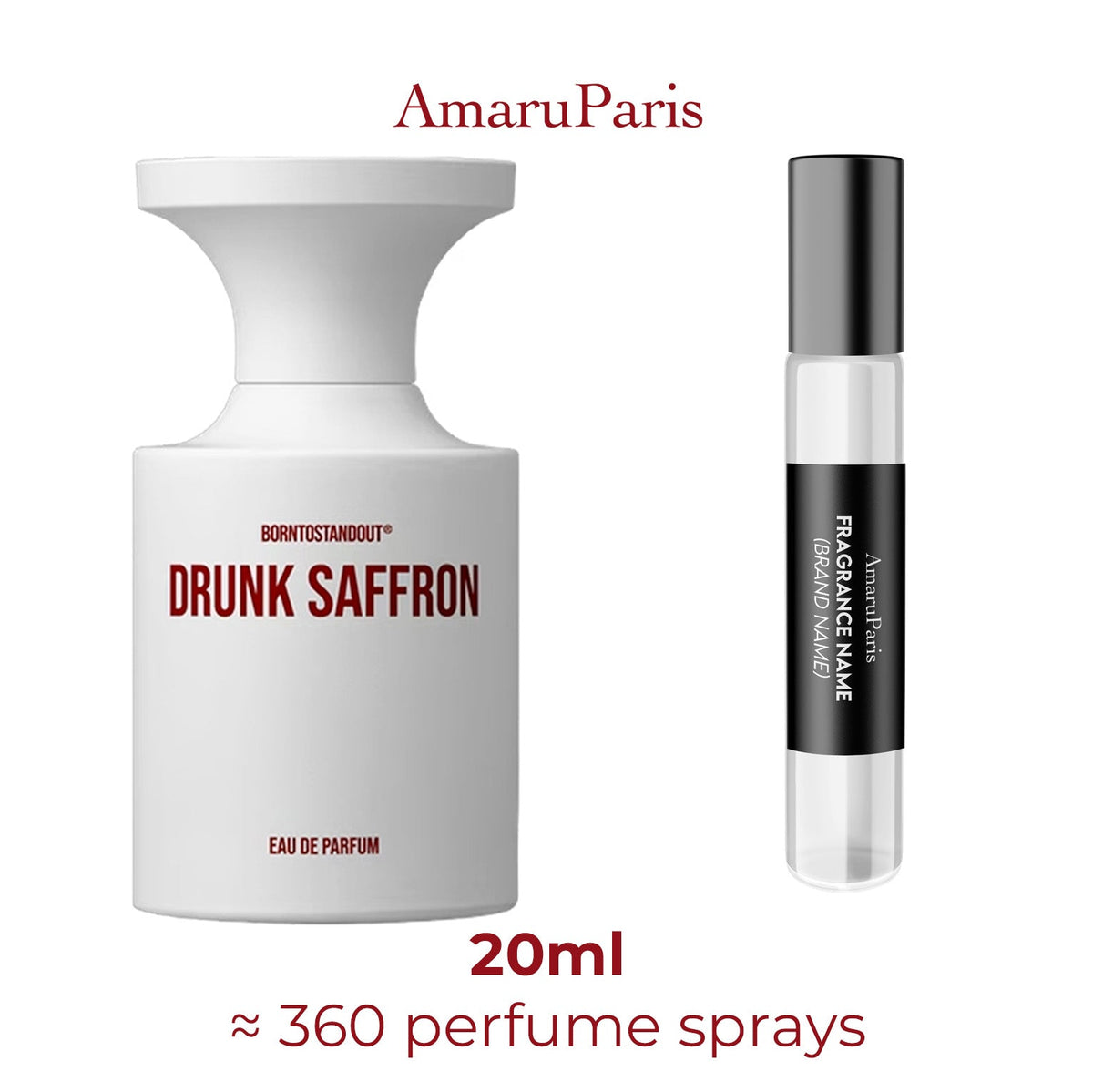 Drunk Saffron BORNTOSTANDOUT – échantillon 20 ml