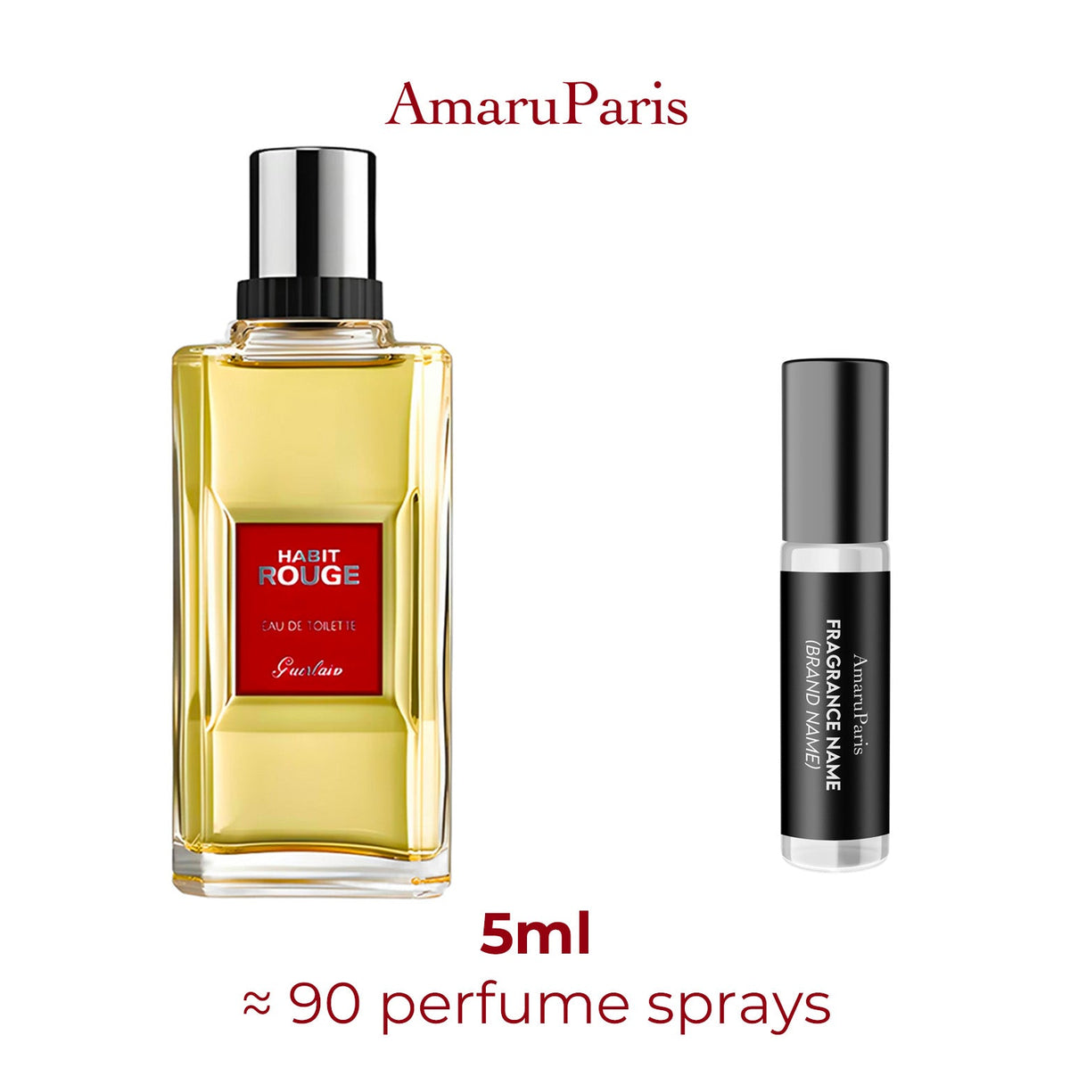 Parfum Habit Rouge Eau de Toilette Guerlain homme - ParfumAmaruParis