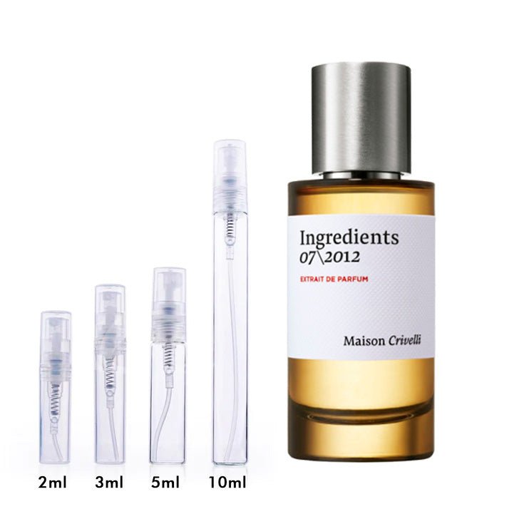 Parfum Ingredients 07 - 2012 Maison Crivelli unisexe - ParfumAmaruParis