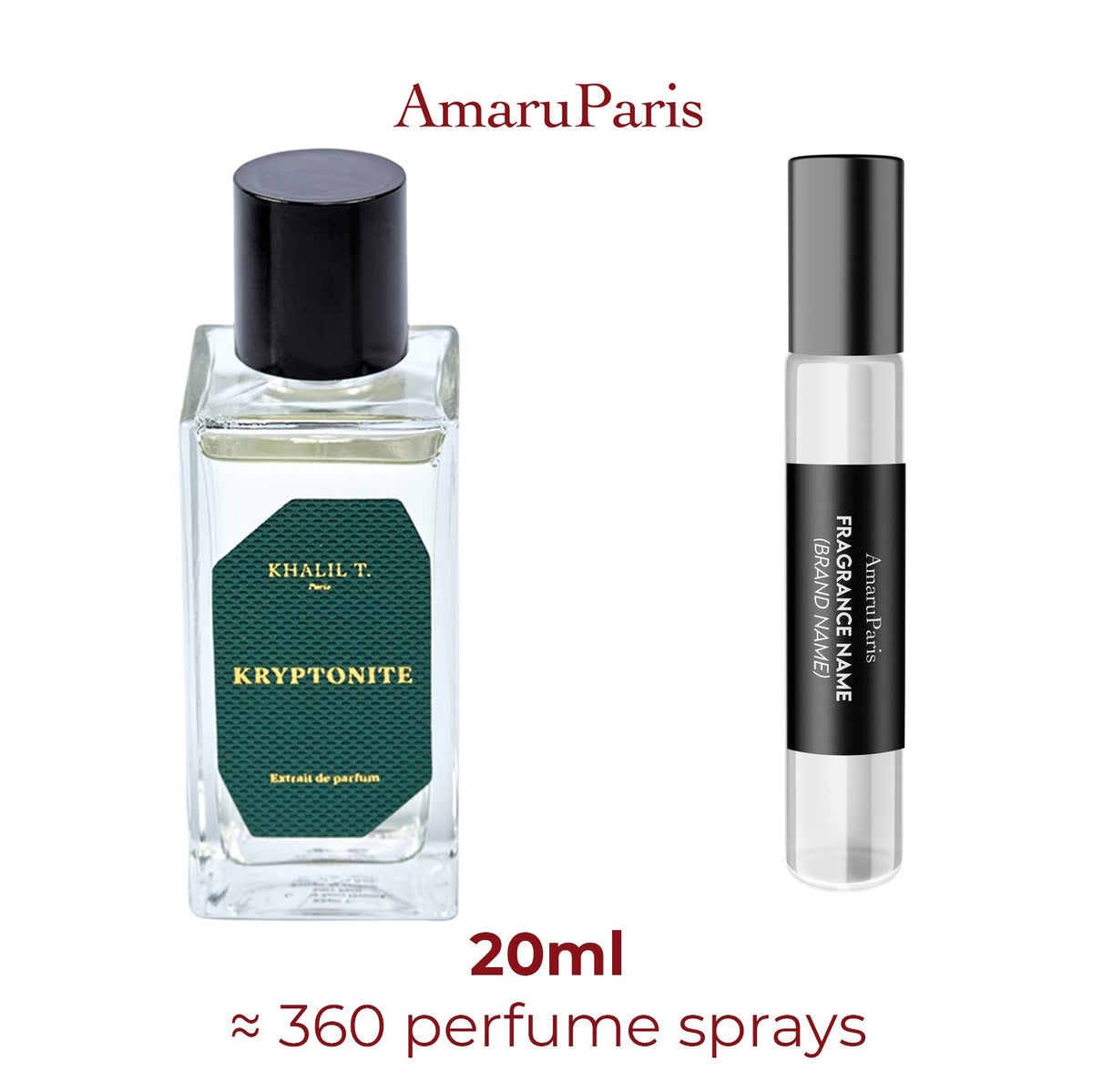 Parfum Kryptonite Khalil T. unisexe - decant échantillion 20ml