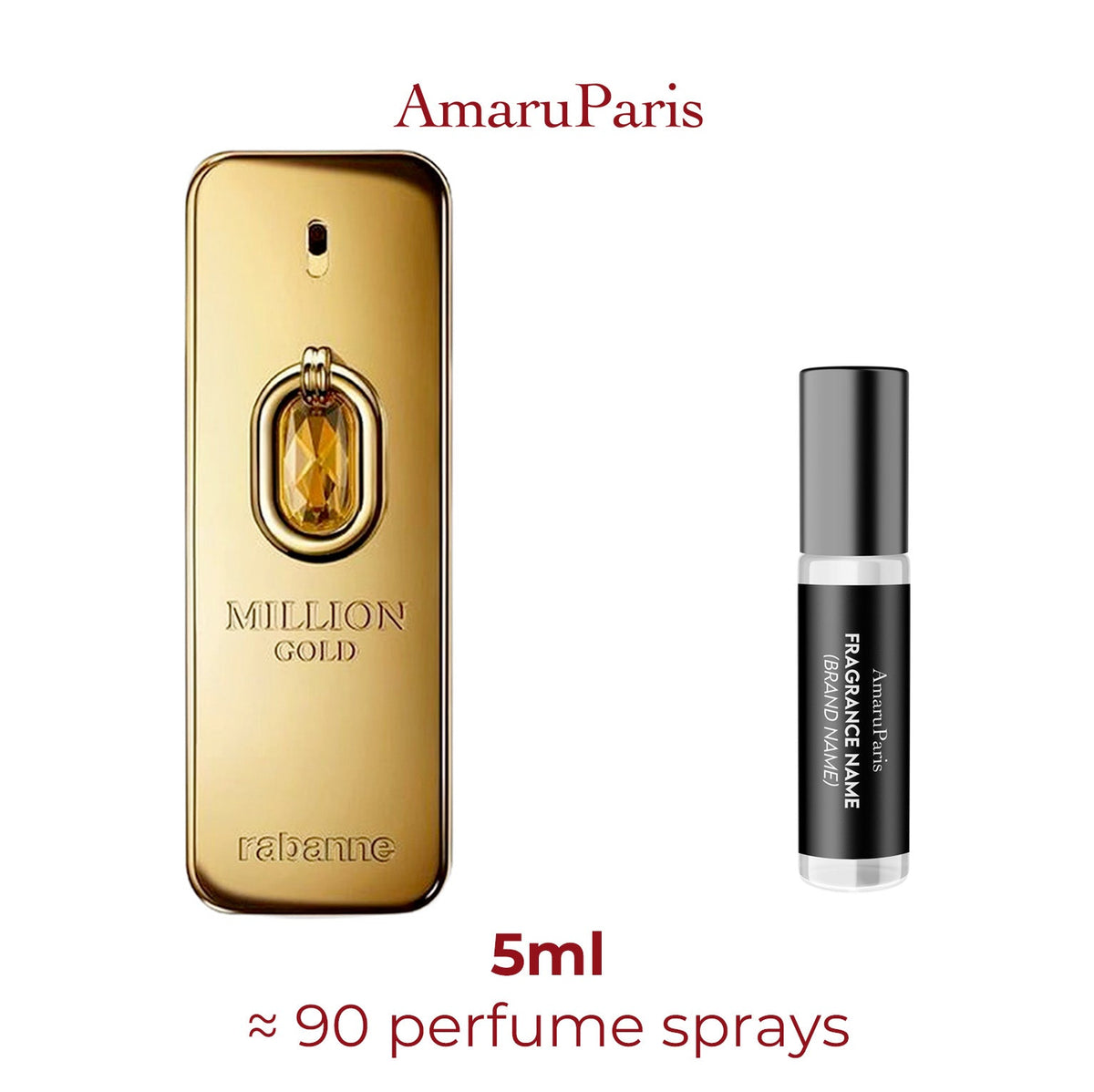 Parfum Million Gold Elixir Rabanne pour homme - AmaruParis