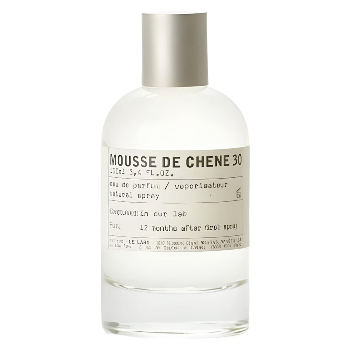 Mousse de Chene 30 Amsterdam de Le Labo – flacon original et fiole décant Amaru Paris