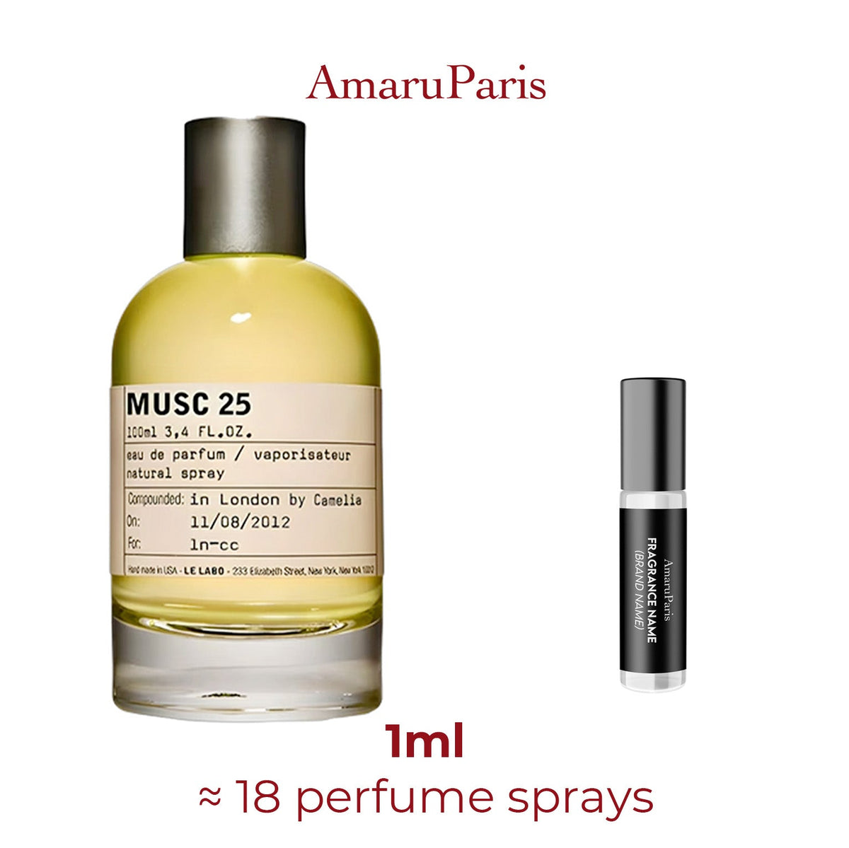 Parfum Musc 25 Los Angeles Le Labo unisexe - ParfumAmaruParis