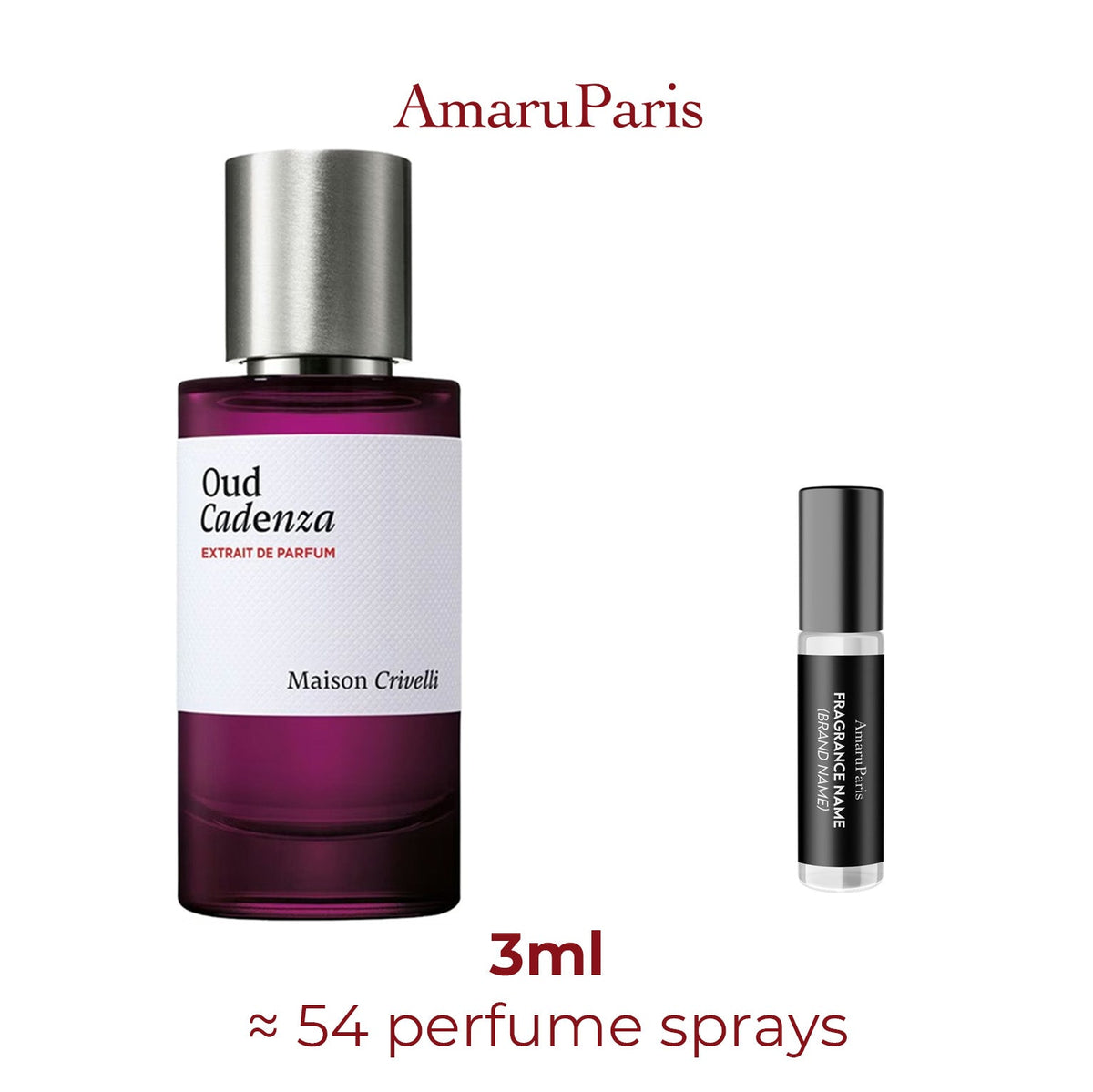 Parfum Oud Cadenza Maison Crivelli unisexe - ParfumAmaruParis