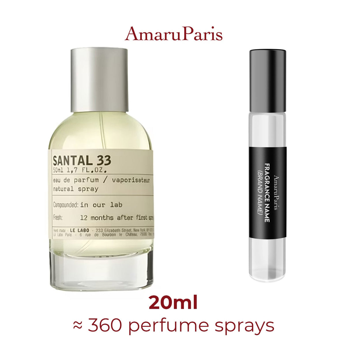 Parfum Santal 33 Le Labo unisexe - ParfumAmaruParis