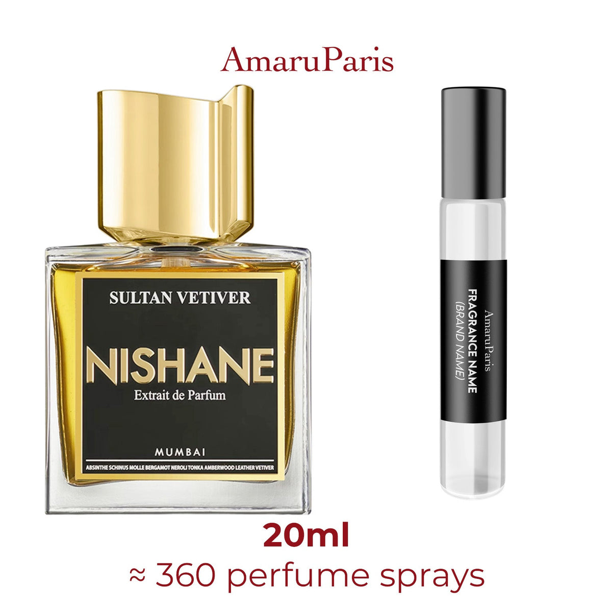 Parfum Sultan Vetiver Nishane unisexe - ParfumAmaruParis