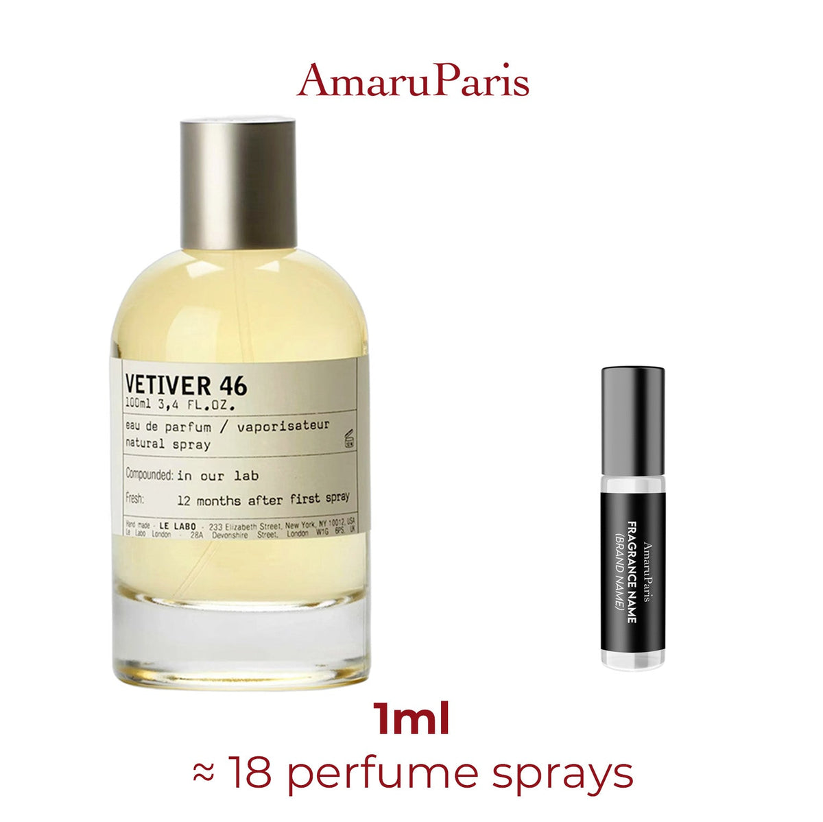 Parfum Vetiver 46 Le Labo unisexe - ParfumAmaruParis