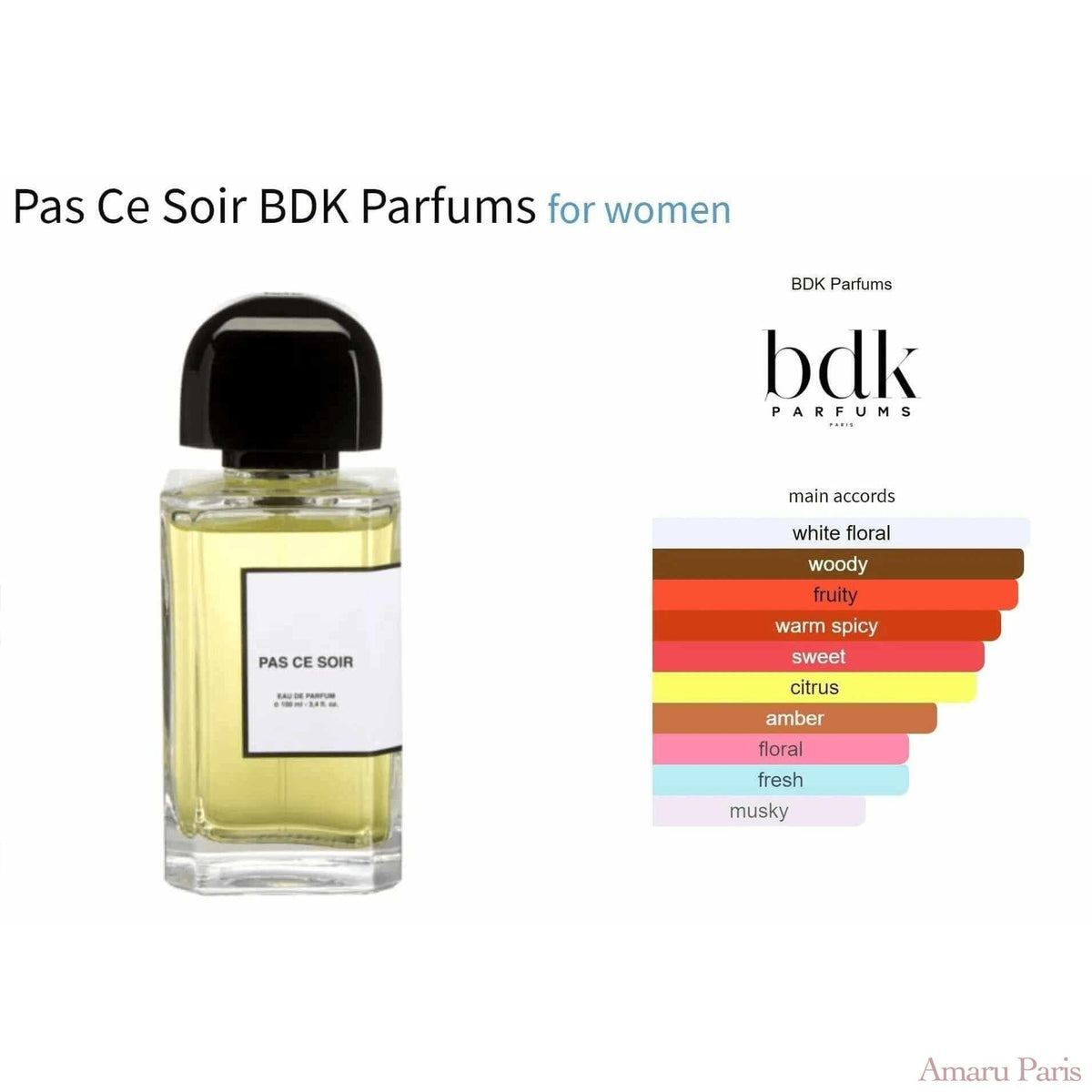 Pas Сe Soir BDK Parfums for women Decant Fragrance Samples - ParfumAmaruParis