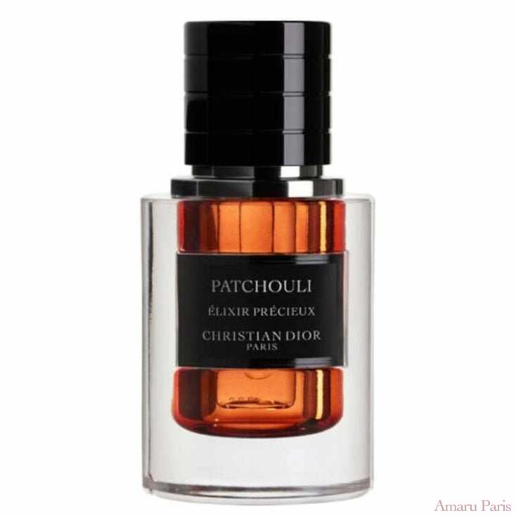 Patchouli Elixir Precieux de Dior – flacon original et fiole décant Amaru Paris
