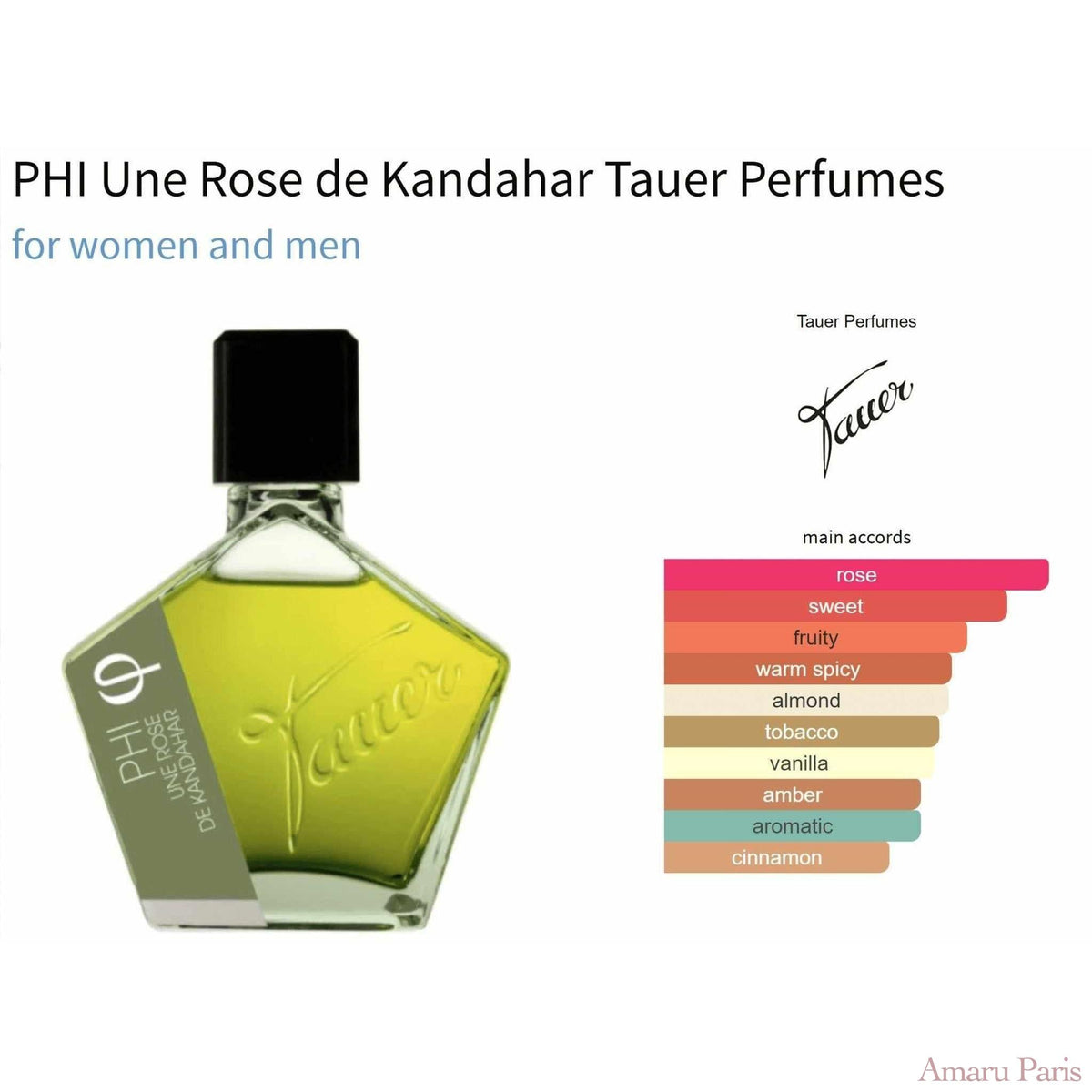 PHI Une Rose de Kandahar Tauer Perfumes for women and men - ParfumAmaruParis