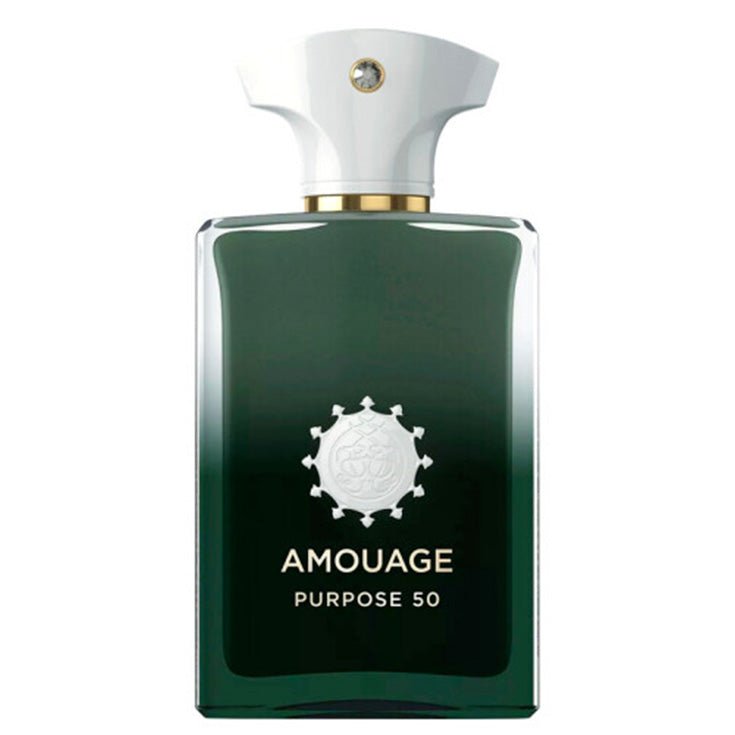 Purpose 50 d'Amouage – flacon original et fiole décant Amaru Paris