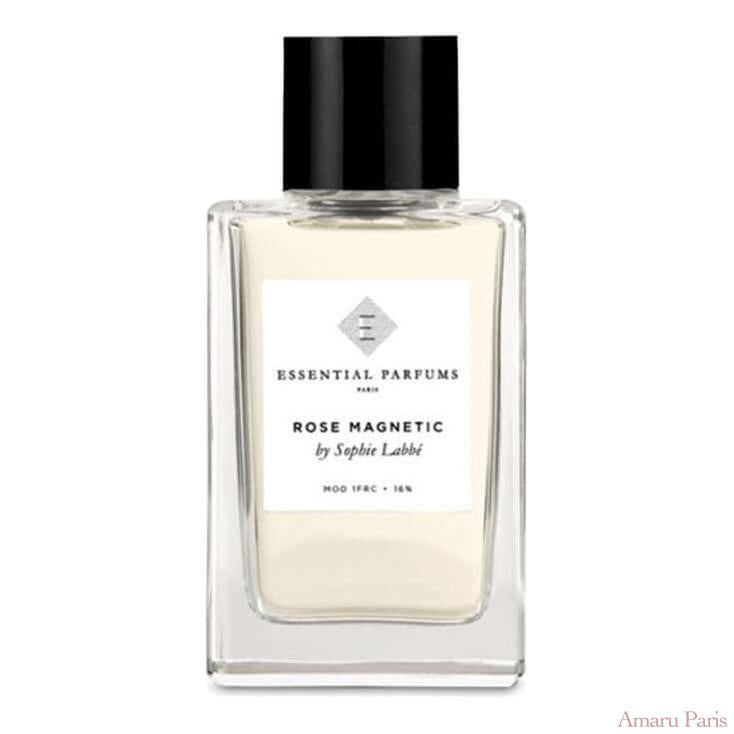 Rose Magnetic d'Essential Parfums – flacon original et fiole décant Amaru Paris
