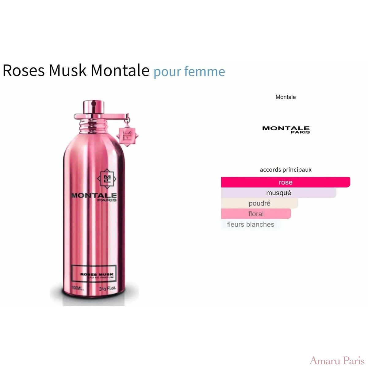 Roses Musk Montale for women Decant Fragrance Samples - ParfumAmaruParis