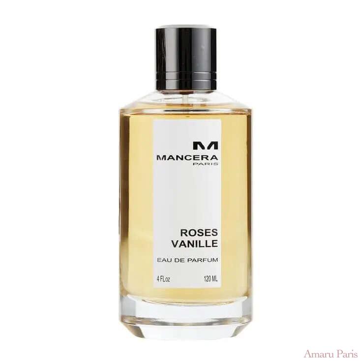 Roses Vanille de Mancera – flacon original et fiole décant Amaru Paris