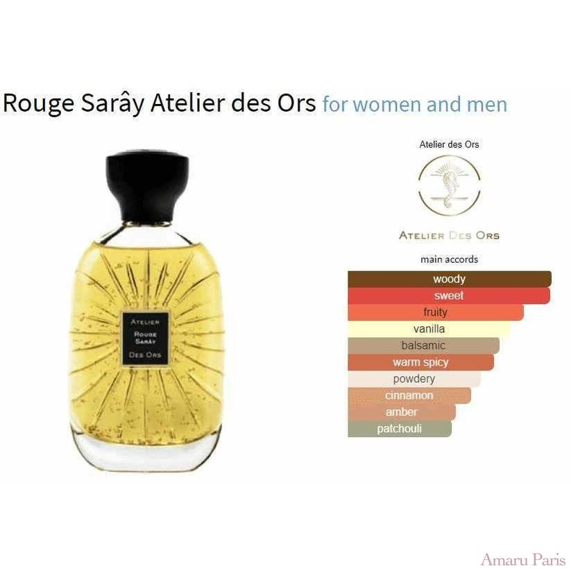 Rouge Sarây Atelier des Ors for women and men - ParfumAmaruParis