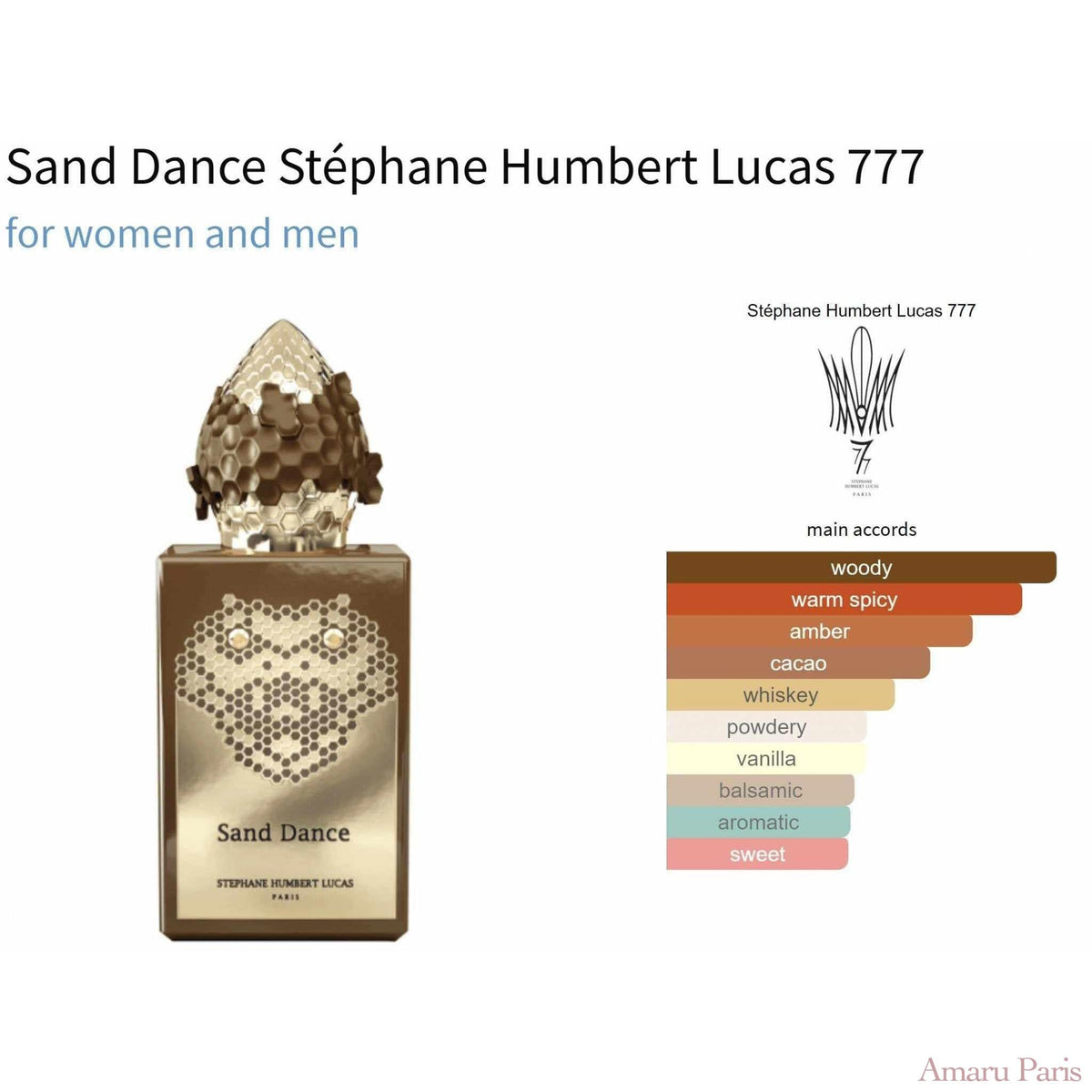 Sand Dance Stéphane Humbert Lucas 777 for women and men - ParfumAmaruParis