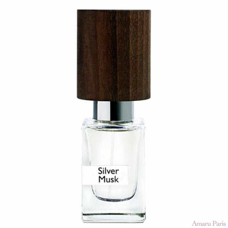 Silver Musk de Nasomatto – flacon original et fiole décant Amaru Paris