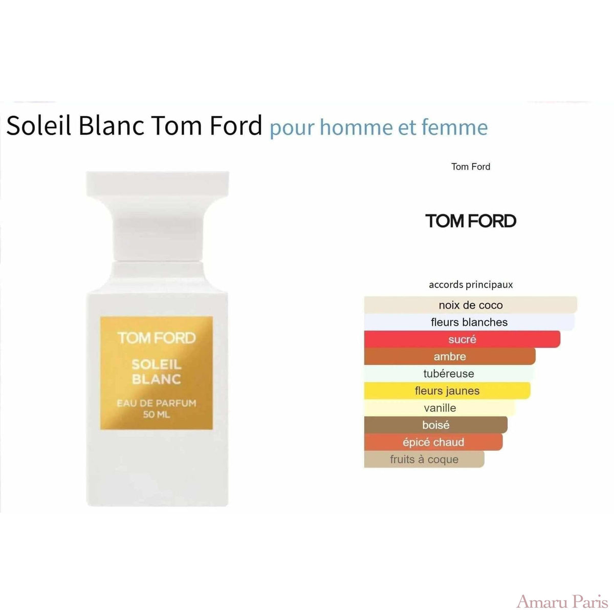 Soleil Blanc Tom Ford for women and men Decant Fragrance Samples - ParfumAmaruParis