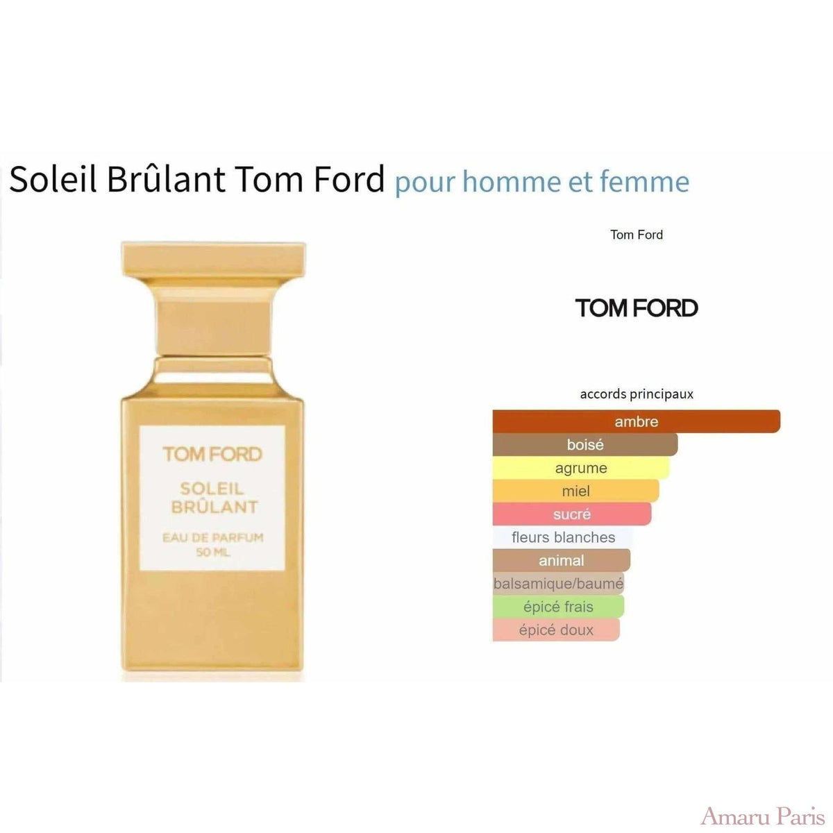Soleil Brûlant Tom Ford for women and men Decant Fragrance Samples - ParfumAmaruParis
