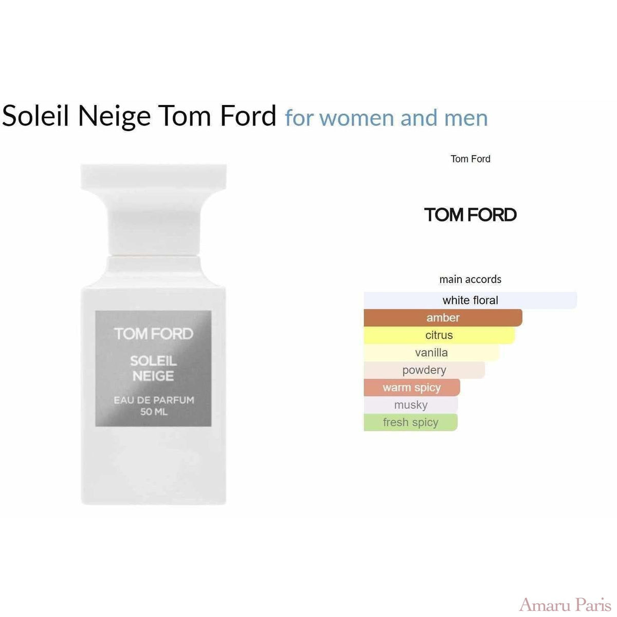 Soleil Neige Tom Ford for women and men - ParfumAmaruParis