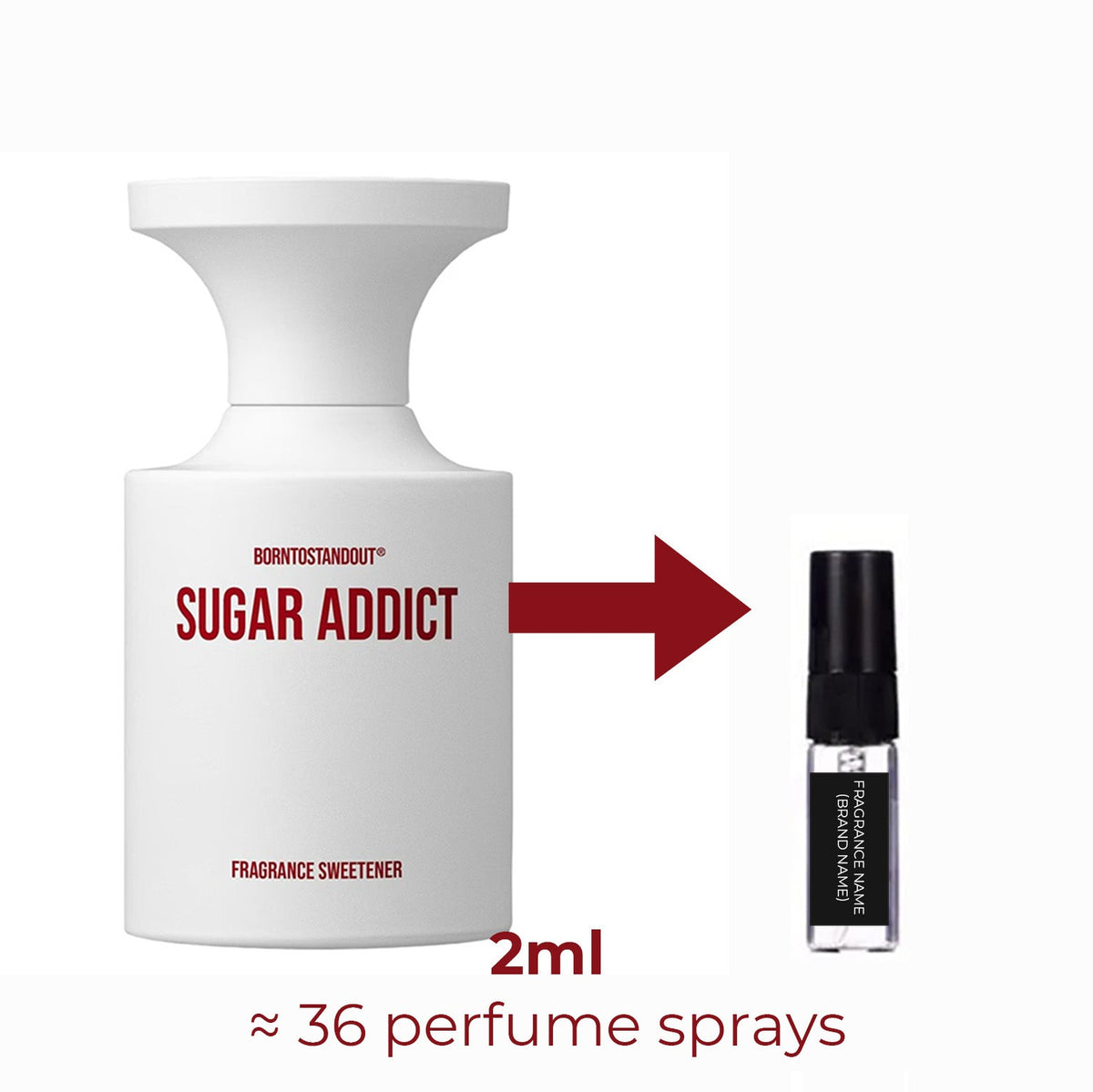 Sugar Addict BORNTOSTANDOUT – échantillon 2 ml