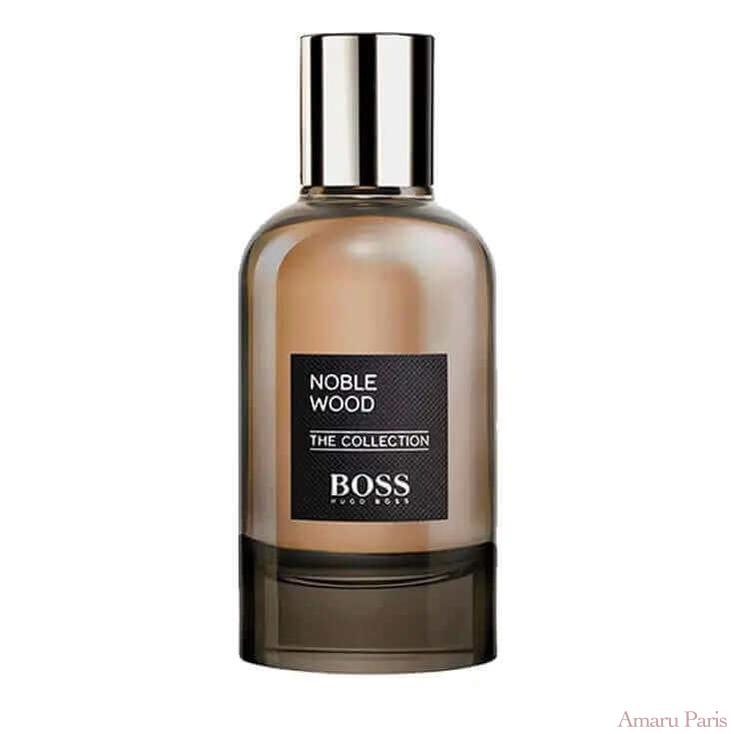 The Collection Noble Wood d'Hugo Boss – flacon original et fiole décant Amaru Paris