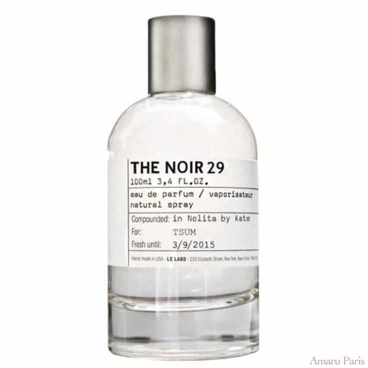 The Noir 29 de Le Labo – flacon original et fiole décant Amaru Paris