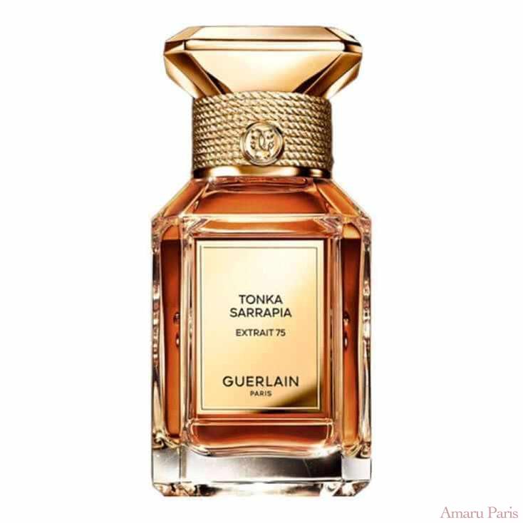 Tonka Sarrapia Extrait 75 de Guerlain – flacon original et fiole décant Amaru Paris