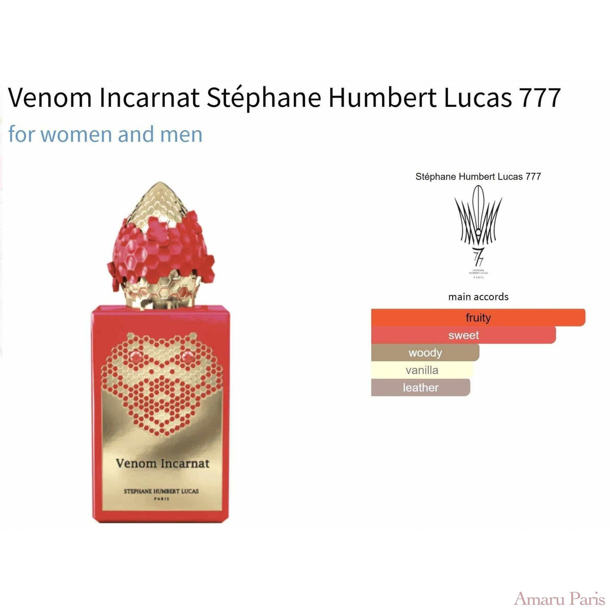 Venom Incarnat Stéphane Humbert Lucas 777 for women and men - ParfumAmaruParis