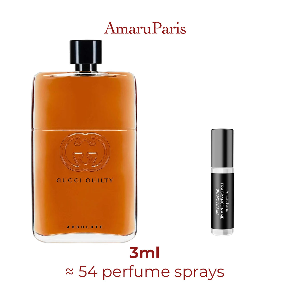 Parfum Guilty Absolute Gucci pour homme - décant 3 ml
