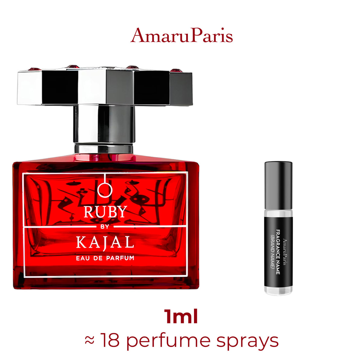 Parfum Ruby Kajal unisexe — échantillon 1 ml