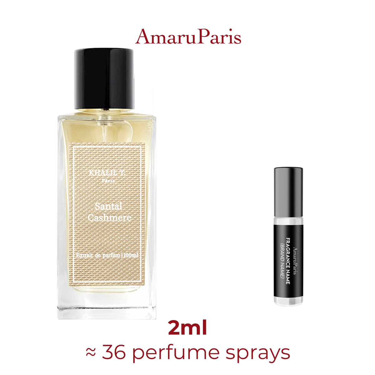 Parfum Santal Cashmere Khalil T. unisexe — échantillon 2 ml