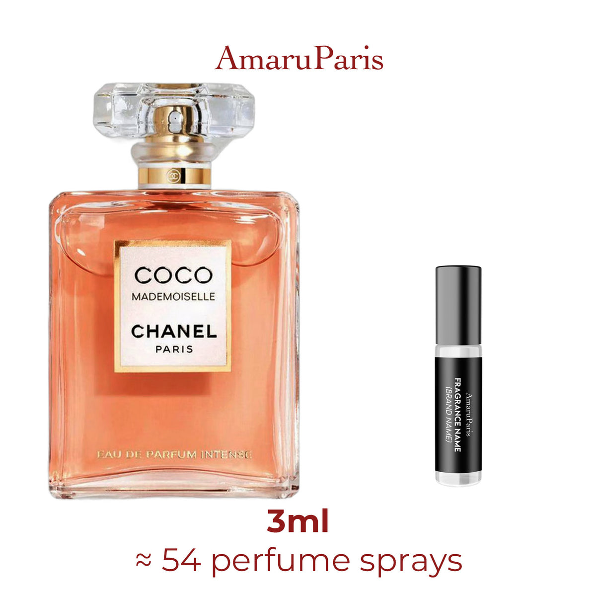 Parfum Coco Mademoiselle Intense Chanel pour femme - décant 3 ml